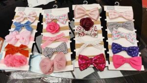 3-in-1 Baby Girl Headband Set - Stylish & Comfortable